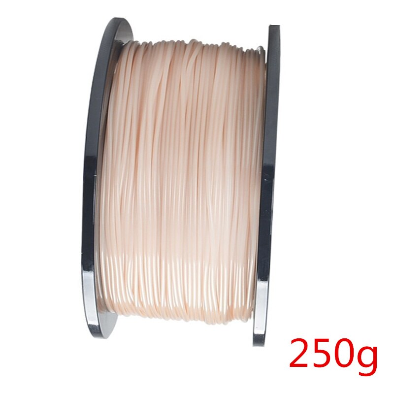 3D Printer Filament 1.75mm 250G TPU 3D Plastic Printing Filament Flexible Filament Printing Materials Gray Black Red Color: light skin