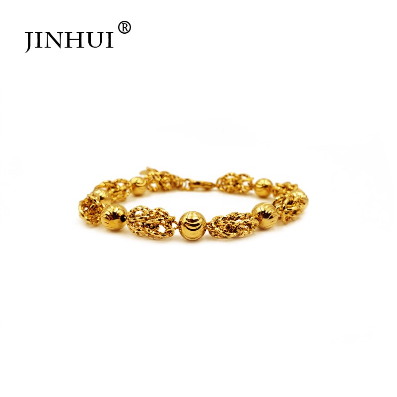 Jin hui moda nova etiópia africana cor de ouro dos homens pulseira feminino festa ornamento presentes de luxo para amigos dubai bangle jóias