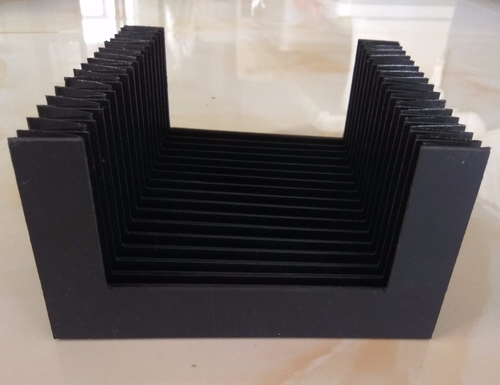 T12 protective bellows cover for machine tools 260mm x 60mm x Lmax600mm