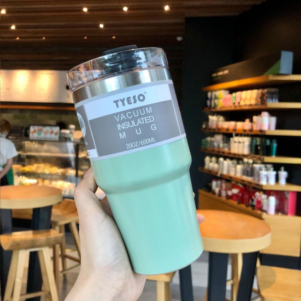 600/900ML Coffee Mug Thermos Tumbler Water Cup Stainless Steel Cups Vacuum Flask Thermos Bottle Thermal Cup Garrafa Termica Cup: D 600ML