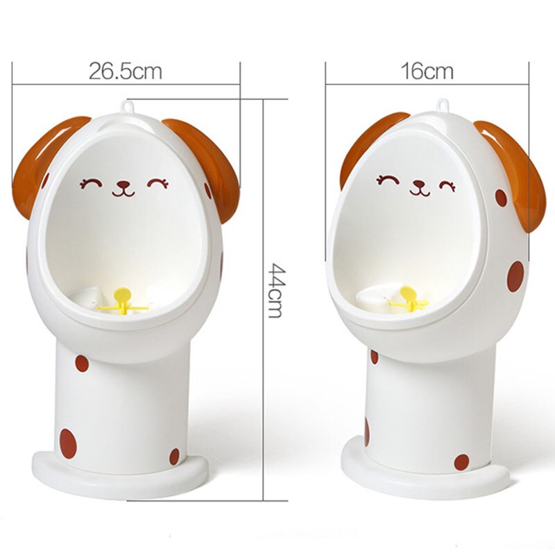 baby gutt potte toalett trening låve stå vertikal urinal takrenne tisse spedbarn smålåve veggmontert krok potte toalett blå