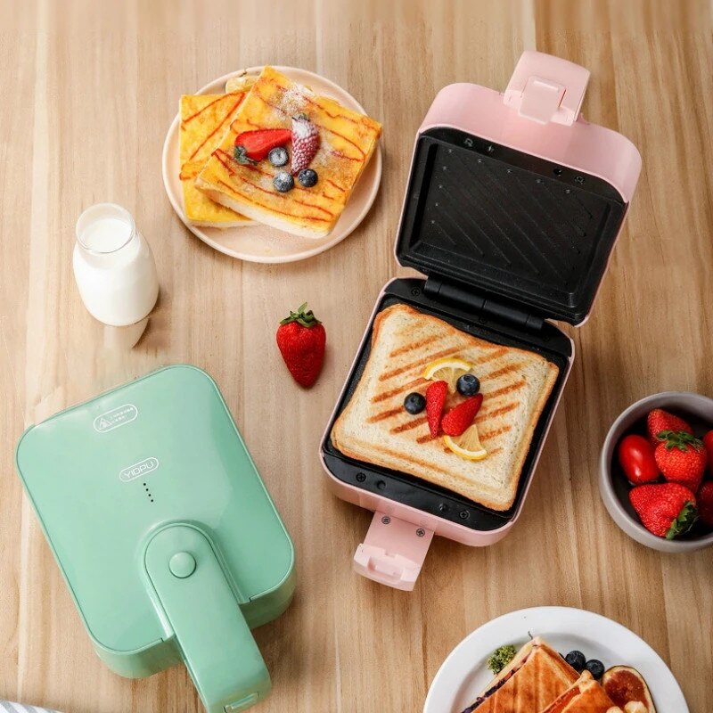 Sandwich Maker Breakfast Machine Toaster Machine Home Food Waffle Maker Multi-Function Heating Toast Pressure Toaster