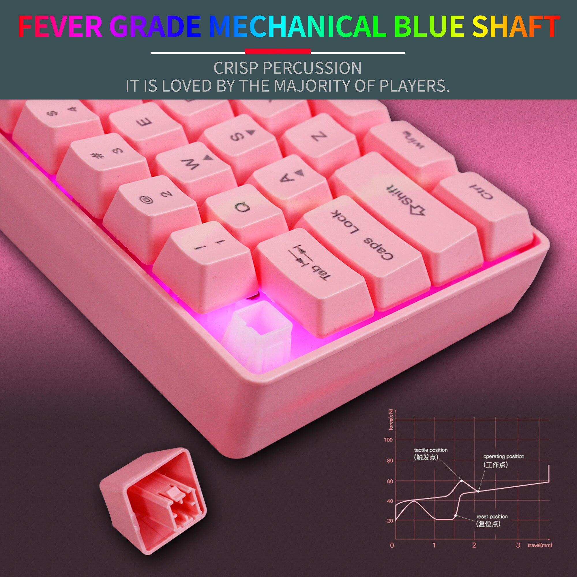 61 Keys Gaming Keyboard RGB Backlight Keyboard And Mouse Wired Gamer Keyboard for Computer MAC PS4 PUBG Home