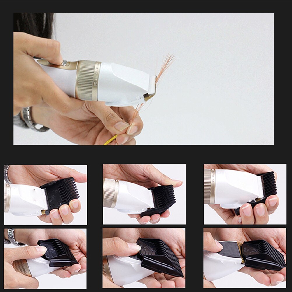 Electric Hair Trimmers For Men Kids Cordless Waterproof Beard Trimmer Quiet Home Haircut Clipper With Comb Hair Bib For House