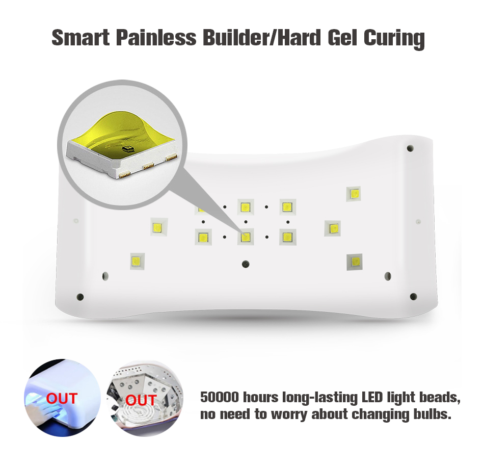 9-LED Handtrockenlampe Für Gelnägel – Portable Drucklampe Zum Aushärten Von Nagellack