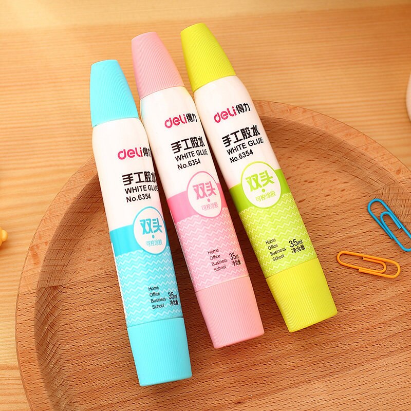 35ML Washable White Liquid Glue Student Handwork DIY Paper Adhesive Stationery Store School Office Supplies Tool Safe Non-toxi