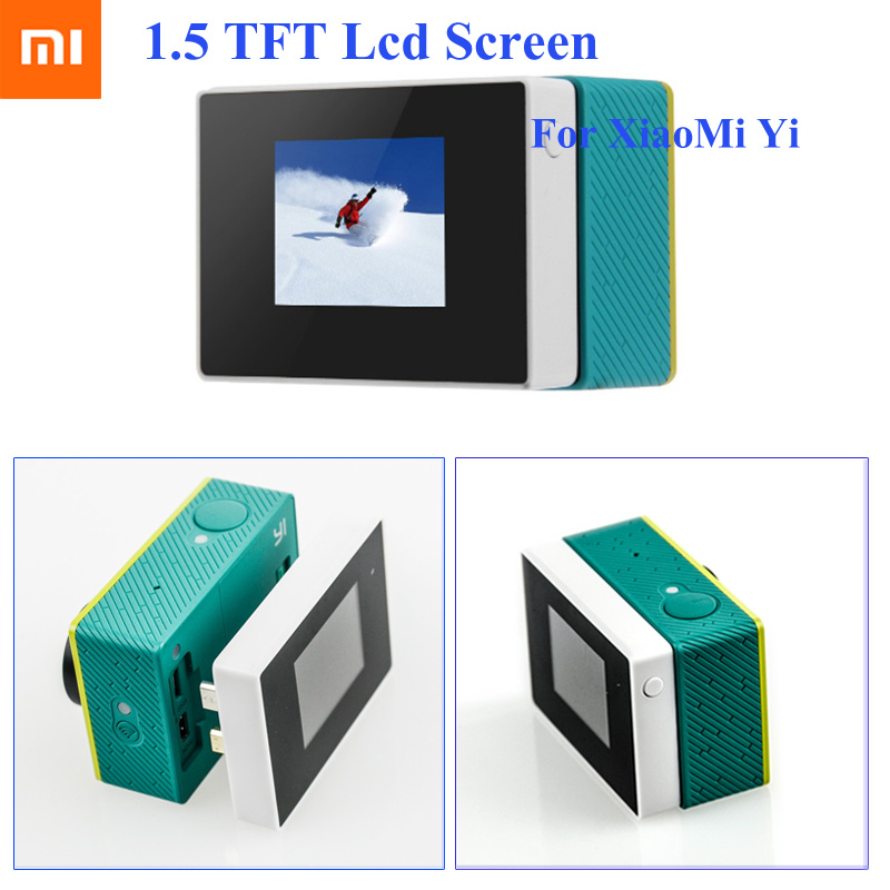 Voor Xaiomi Yi lcd-scherm 1.5 "kleur TFT Breiden Screen Voor Xiaomi Yi Lcd-scherm monitor Xiaoyi Action Sport Camera Accessoires