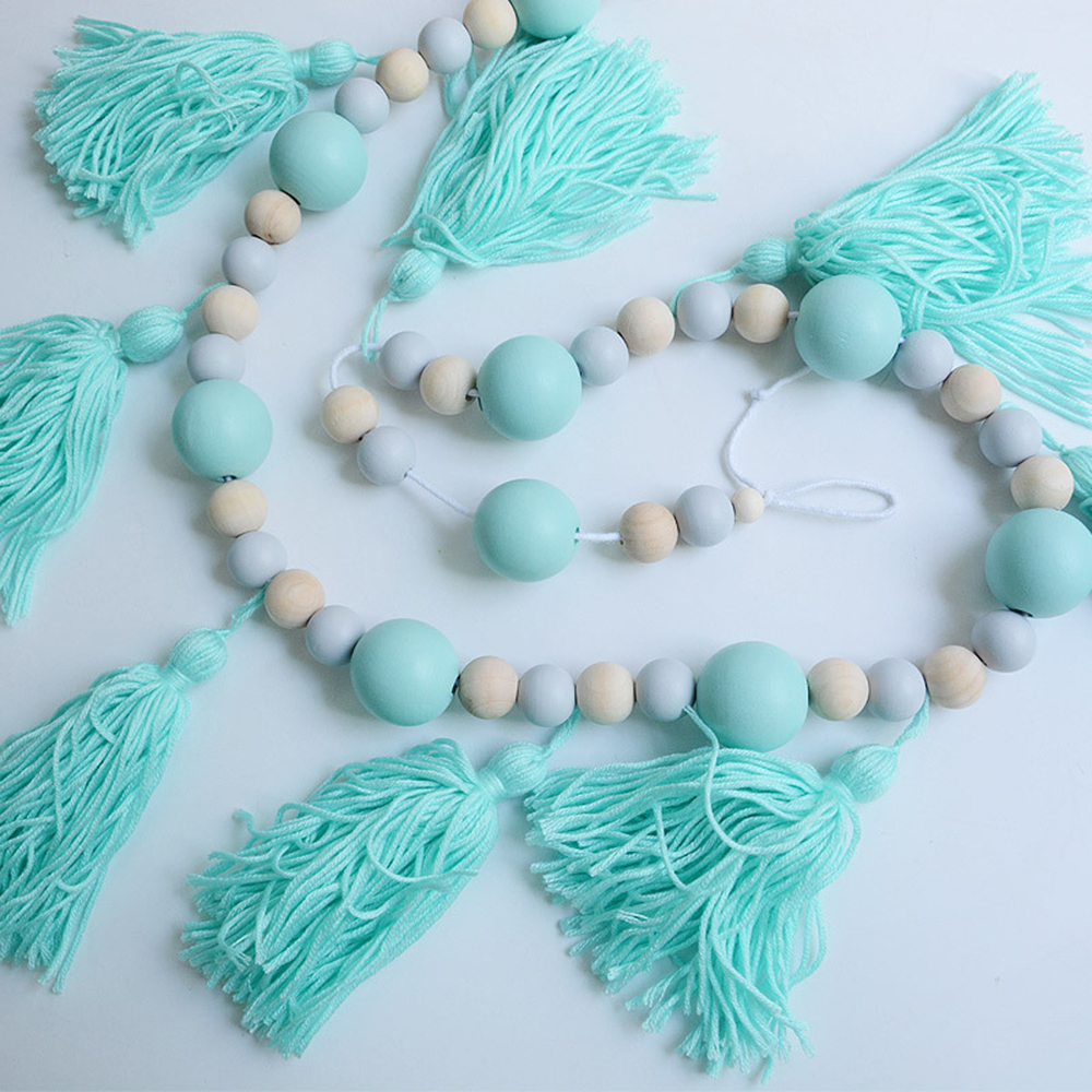 1/3 stk tre vegghylle barn barnerom tre hylle veggpynt diverse håndverksholder stativ soverom stue dekorasjon: Treperler 1