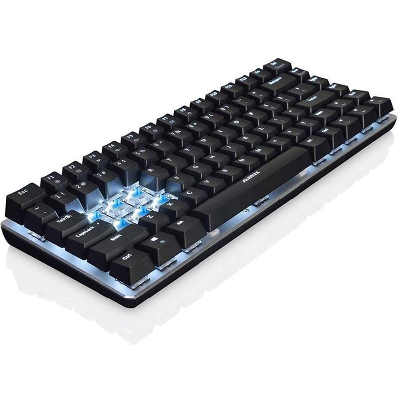 AJAZZ AK33 clavier de jeu filaire LED rétro-éclairé 82 touches clavier mécanique USB