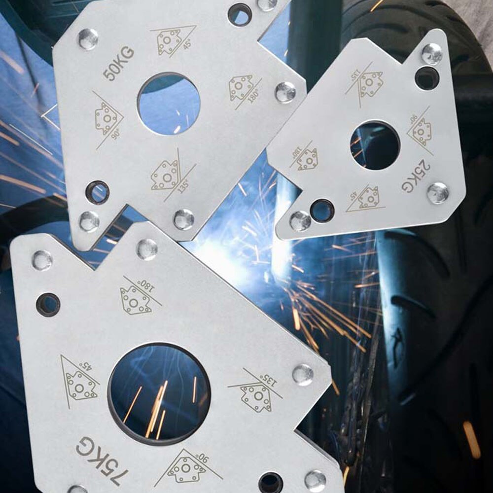 50Kg Elektrische Lassen Hulpgereedschappen Magnetics Lassen Positionering Tool Lassen Houder Rechts Schuine Hoek Multi-Hoek Fixer
