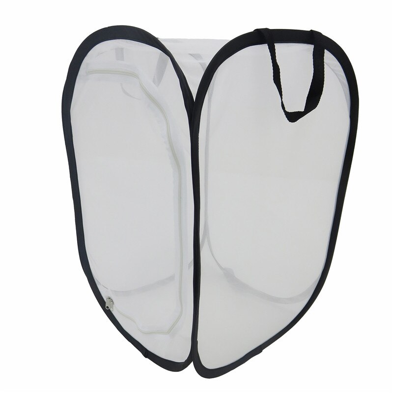 40X40X60cm Foldable Praying Mantis Stick Insect Butterfly Cage Housing Insect Breeding Chameleon Cages Net Cloth Butterfly Net