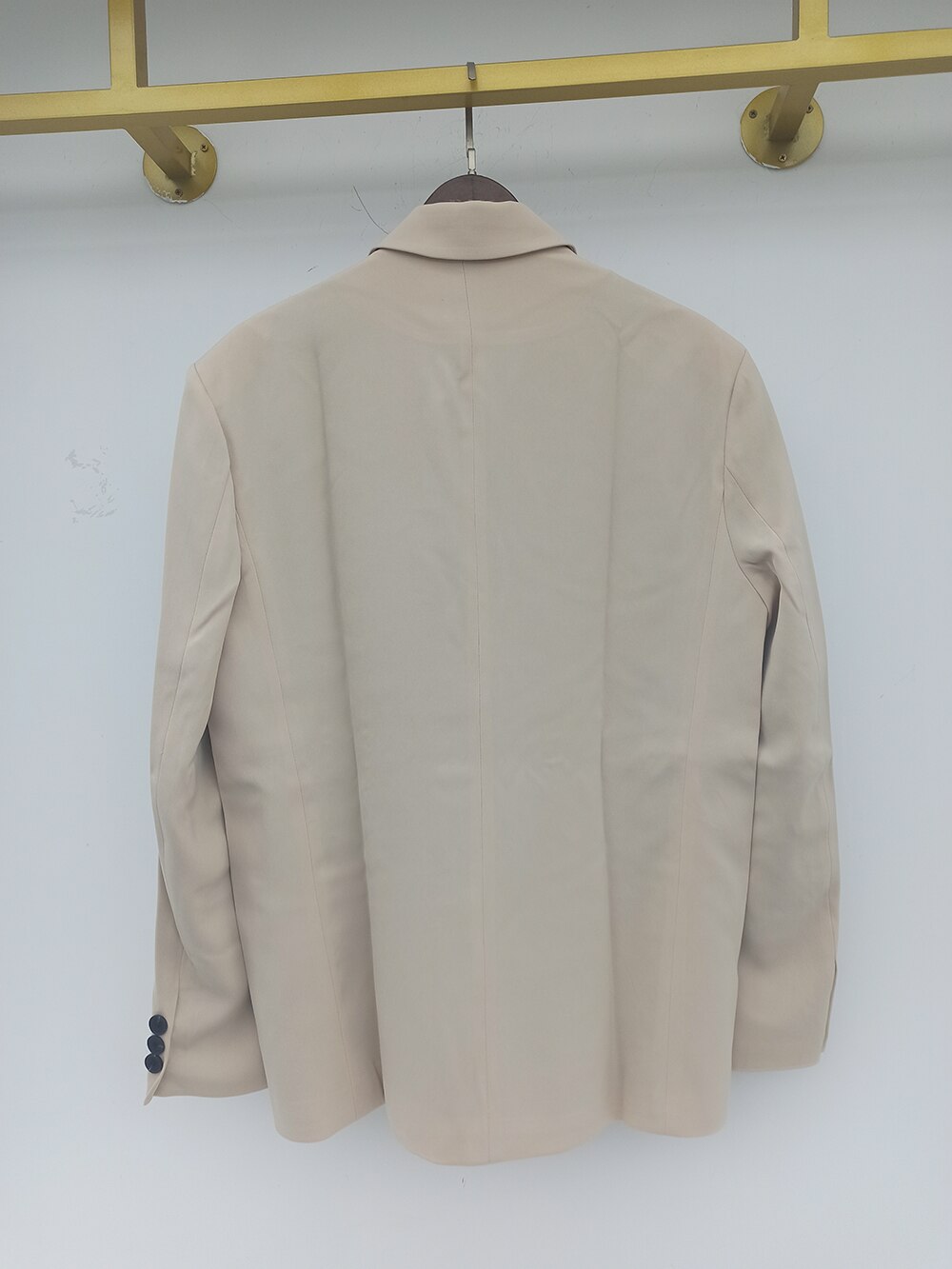IEFB-abrigo de estilo coreano para hombre, traje negro holgado de un solo pecho, color caqui, ropa informal para Primavera de 2022, 9Y6366