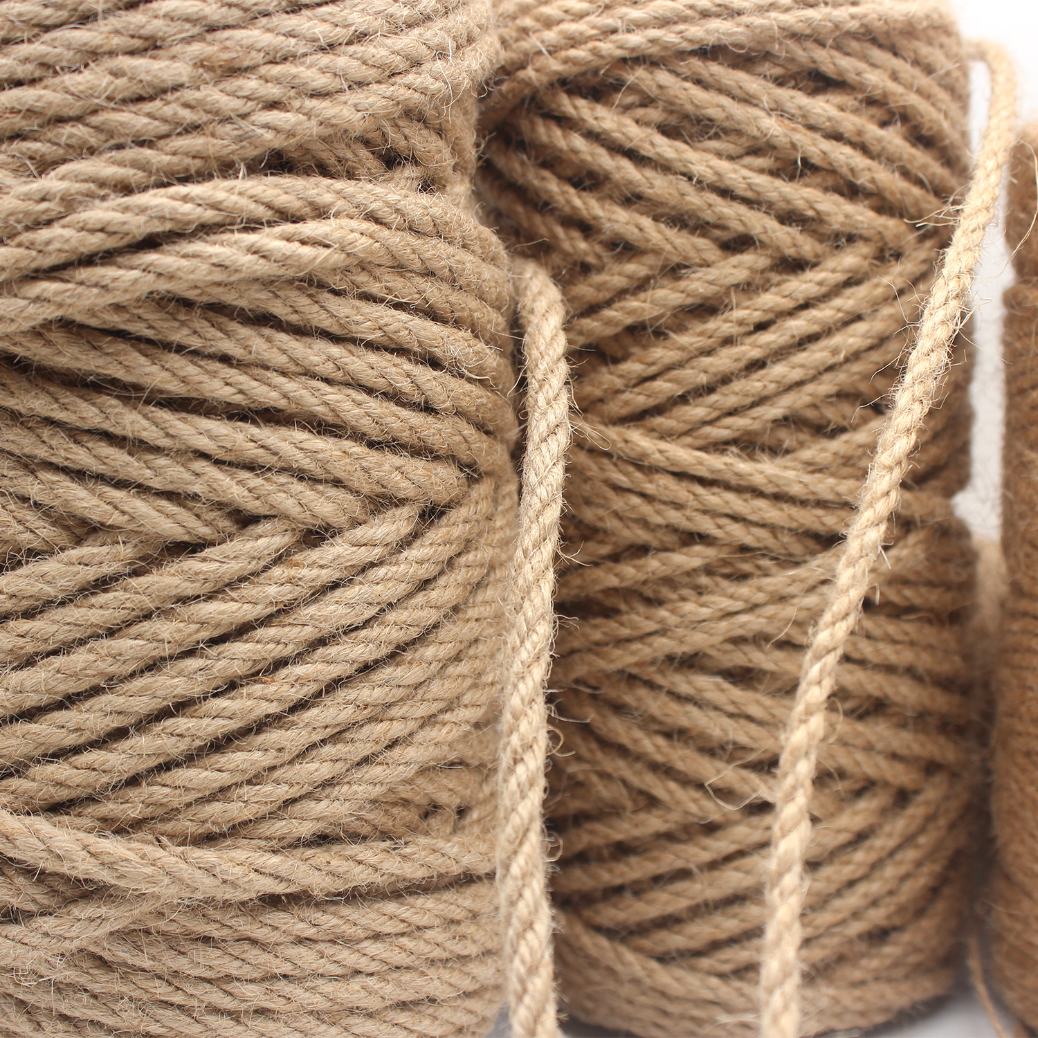 Natuurlijke Jute Touw String Lint Voor DIY Ambachten Bruiloft Kerst Home Decortion Vintage Jute Koord Touw Draad Naaien Party