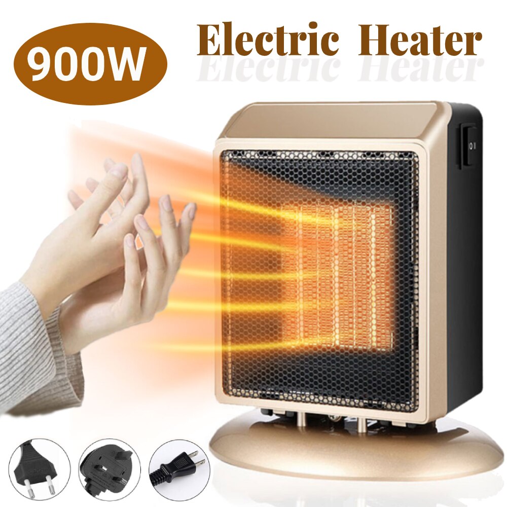 900/1200W Mini Electric Heater EU US JA UK Plug Portable Fan Heater Heating Radiator Thermostat Home Blower Calefactor Electrico