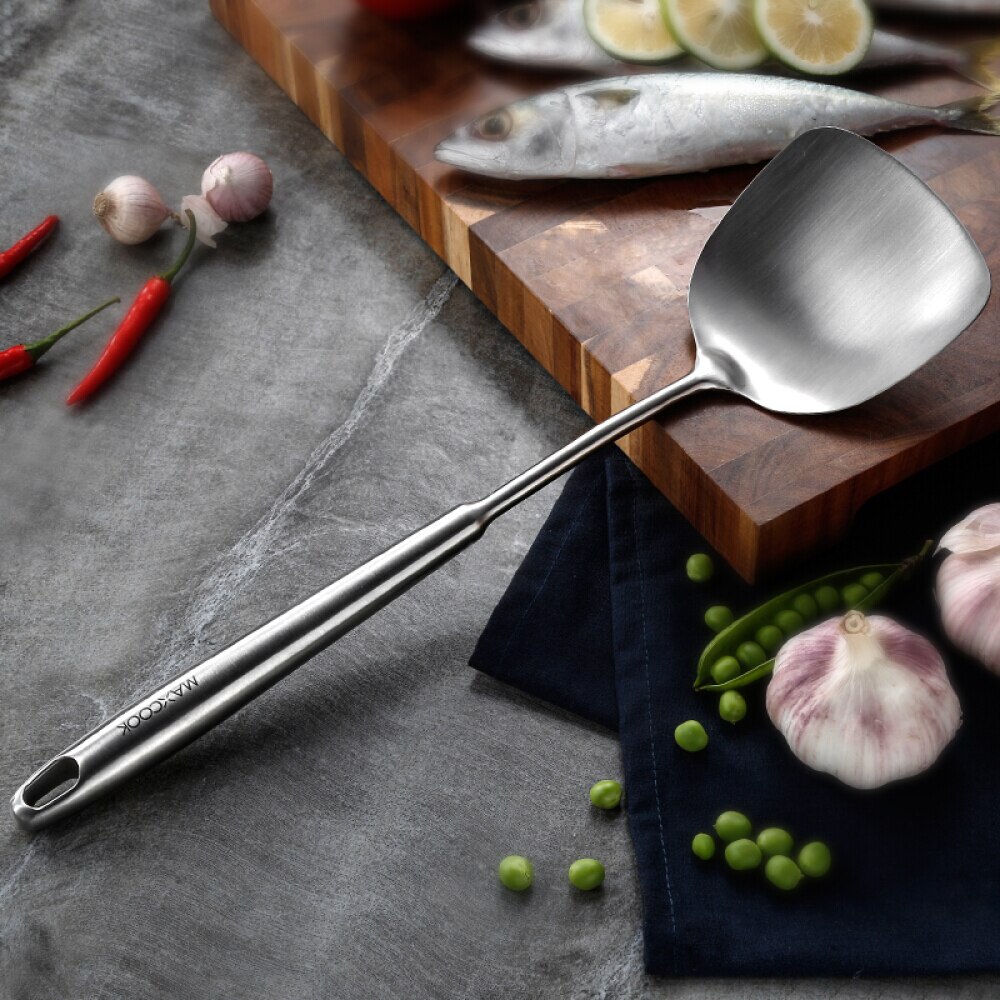 Stainless Steel Cooking Utensil Set, Nonstick Kitchen Utensils Set with Spatula