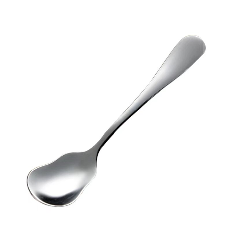 Spoon Stainless Steel 1 PCS Tiny Spoon Tea dinnerware Coffee Soup Ice Cream Spoon Spoon Tableware: Default Title