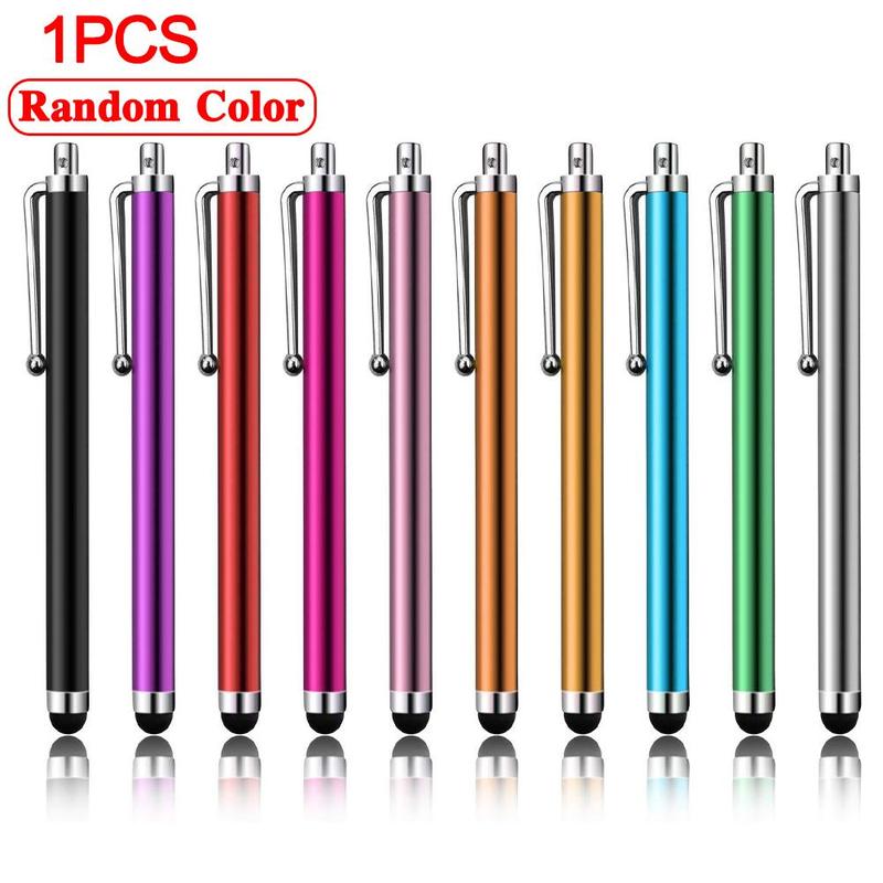 1 stück kapazitiver metall-touchpen für tablets mit pc-clip, geeignet für alle kapazitiven stifte,  f8 i 9: Default Title