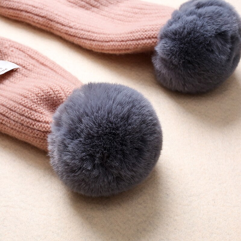 Wiosenne dziewczynki z miękkiej dzianiny szale z pomponami jesienno-zimowa nowe chłopięce dziewczęce kołnierze na szyję dla dzieci ciepłe dziecięce apaszki