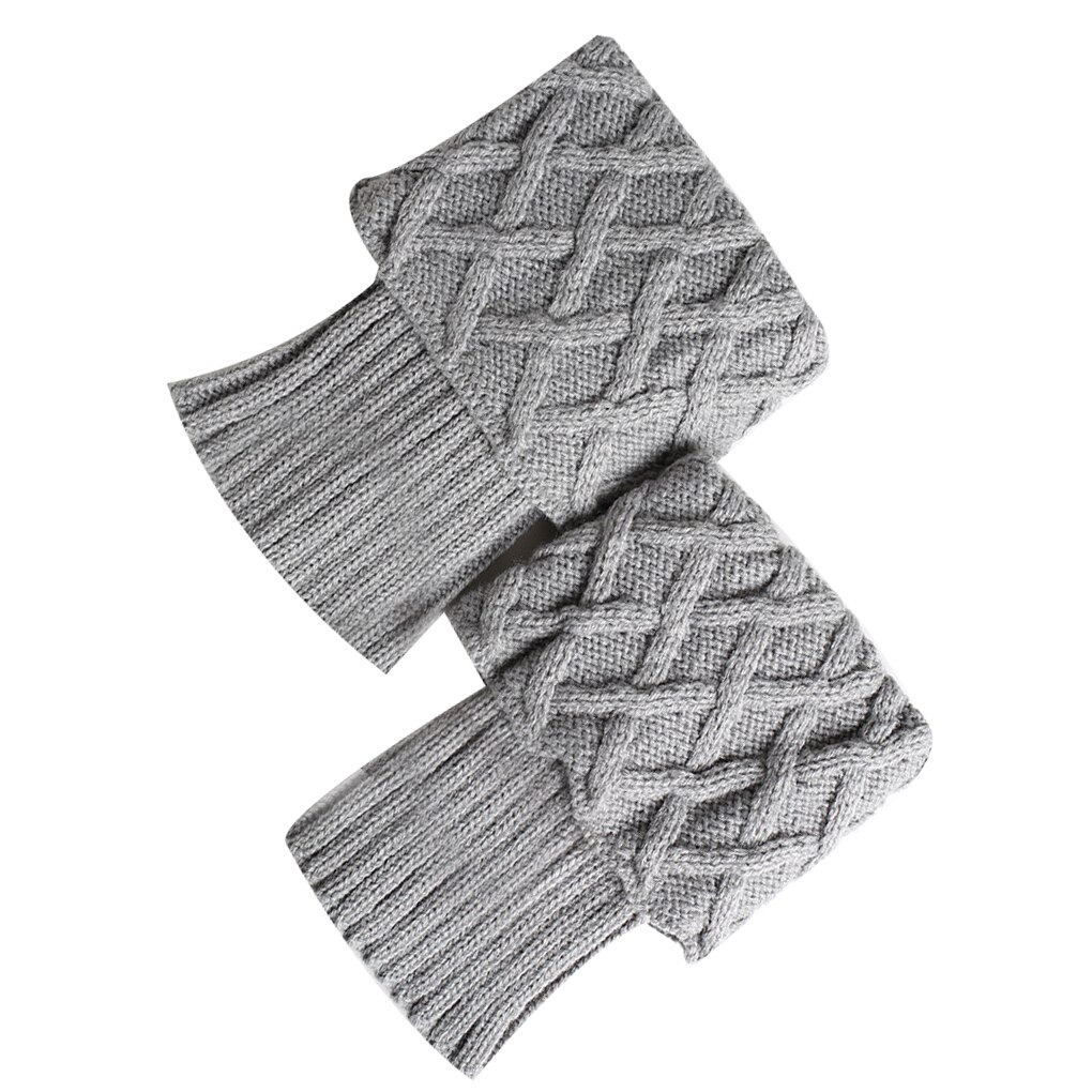 Women Crochet Boot Cuffs Knit Toppers Boot Socks Winter Leg Warmers 1 Pair