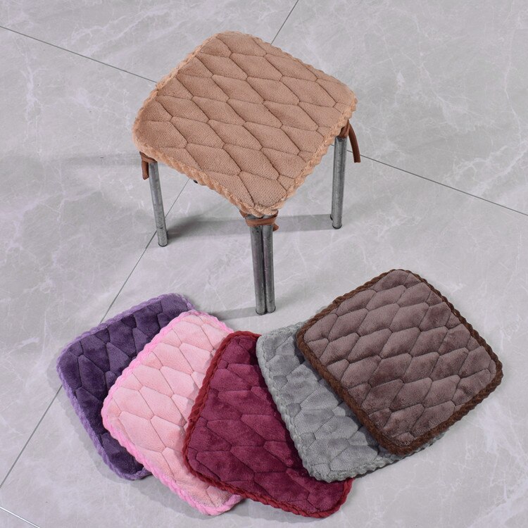Solid Thick Stool Cushion Chair Seat Cushion Kids Seat Pad Antiskid Cute Pillow Cushion Home Decor 28x28/33x33 CM