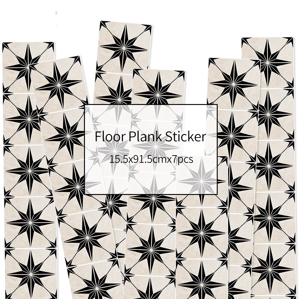 Floor Stickers Woonkamer Slaapkamer Pvc Zelfklevende Grond Decoratieve Patroon Sticker Waterdichte Slijtvaste Behang