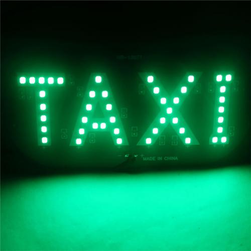Universele Taxi Voorruit Voorruit Sign Led Licht Auto Hoge Helderheid Lamp Universele Auto Styling Accessoires Interieur: green