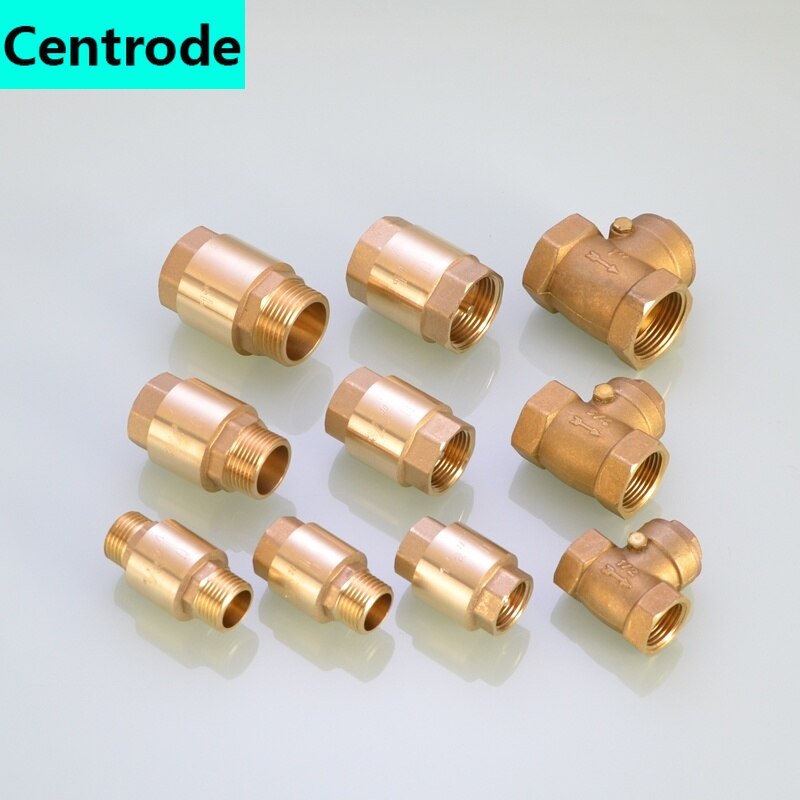 Copper 1/2IN Discrete Check Valve Spring Check Valve 3/4IN 1 Inch Thread Horizontal Check Valve