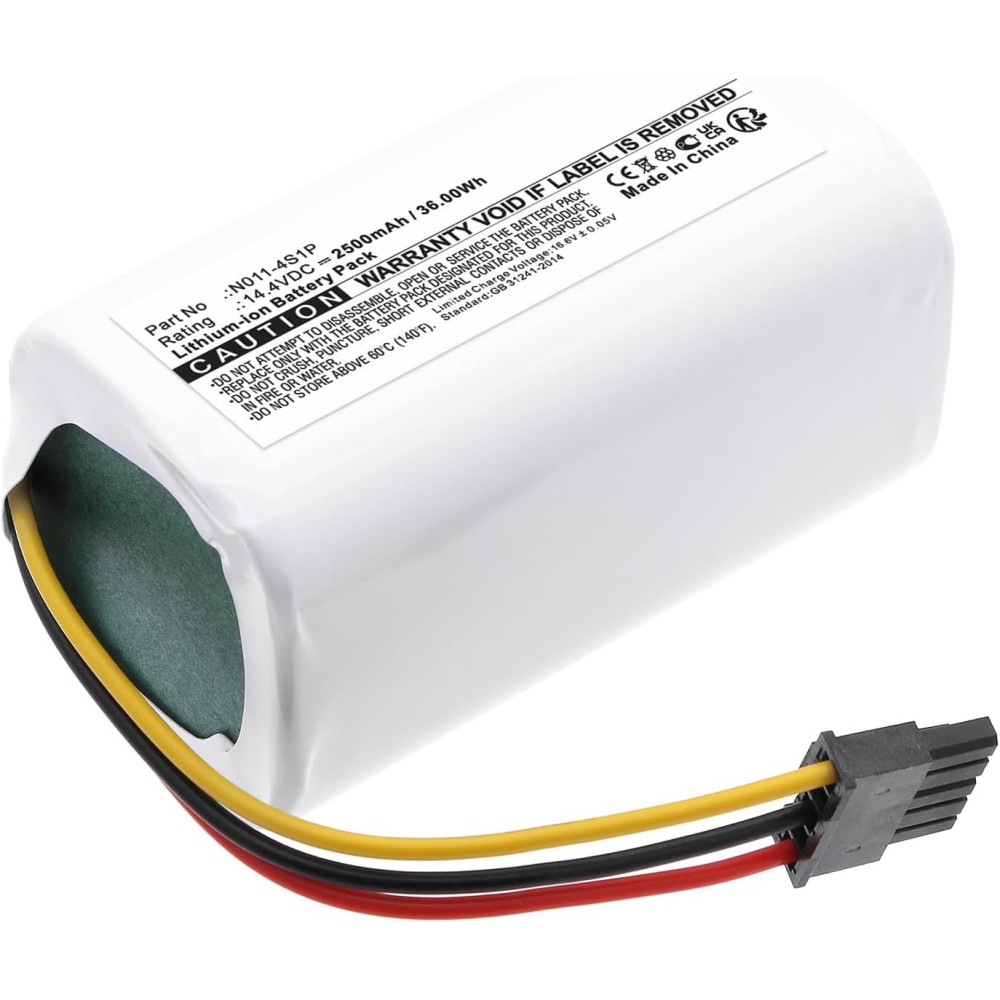 Akku für xiaomi mi robot vacuum mop 2 lite staubsauger mit ultrahoher kapazität, für xiaomi 260v-4 s 1p z143-4 s 1p e10 e10c