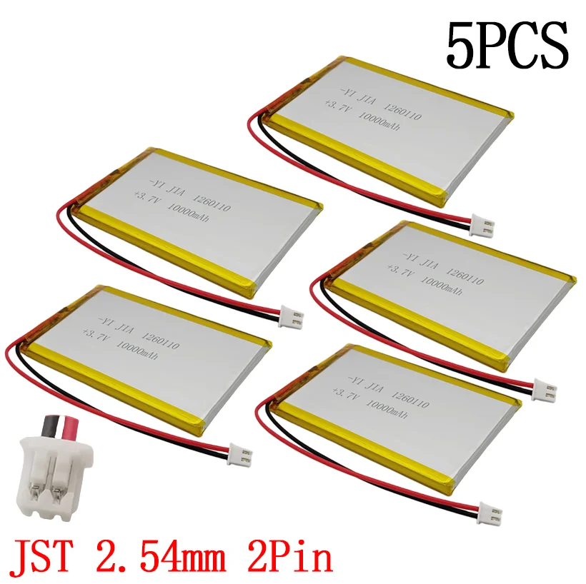 1260110 3.7V 37Wh 10000mAh Rechargeable grande Lipo charge ternaire Lipo Lithium polymère batterie capacité réelle pour batterie externe: Bourgogne