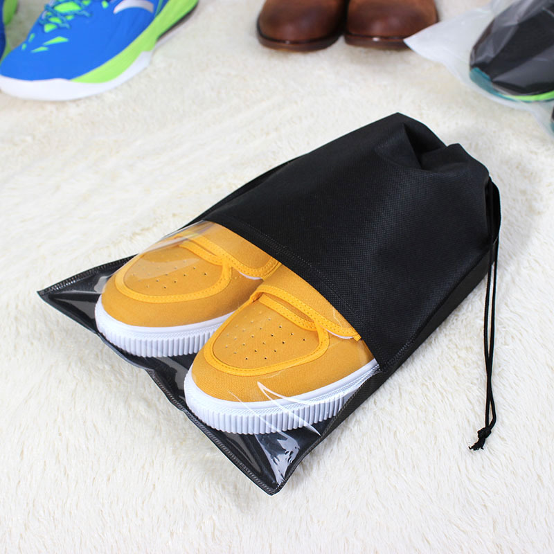 ETya 2 Dimensioni Donne Scarpe Da Uomo del Sacchetto di Drawstring Del Sacchetto Del Sacchetto tessuto Non Tessuto Portatile Da Viaggio Scarpe Clothes Organizer Imballaggio borse