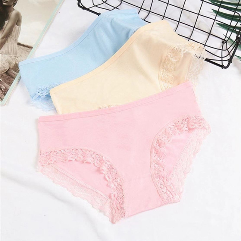 8pcs Laciness Girl Shorts Briefs Modal Cotton Buds Lace Underpants Slim Panties Girls Teenagers