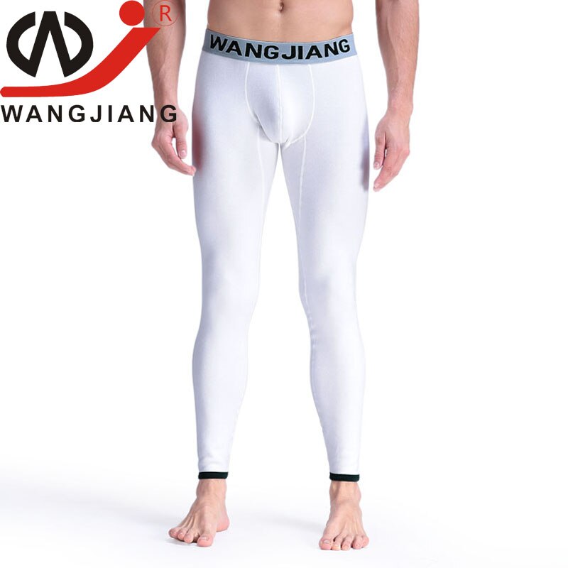 Wj winter warm heren lange onderbroek katoenen bedrukt thermisch ondergoed heren thermo onderbroek lange onderbroek heren thermische broek