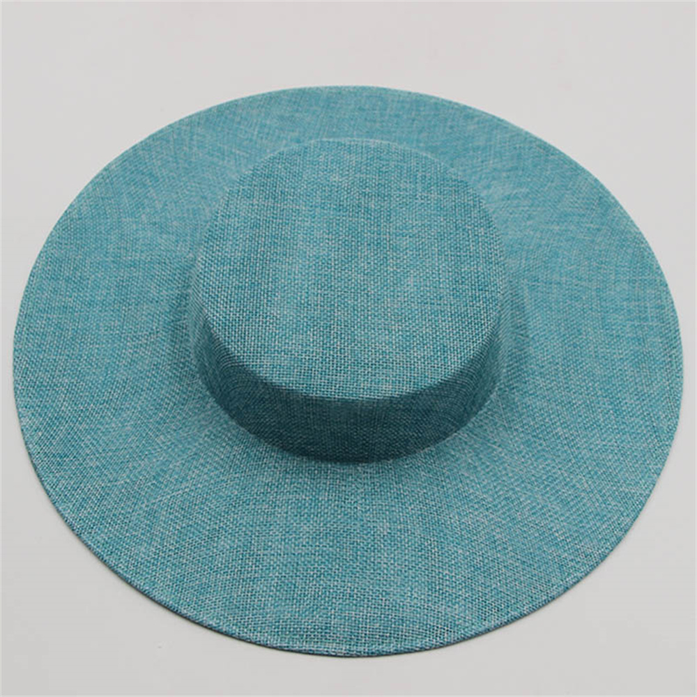Dames Fascinators Hoedenmakerij Hoed Basis Feest Bruiloft Nep Lunquil Hoed Brede Rand Fedora Kentucky Derby Hoofddeksel Haaraccessoires