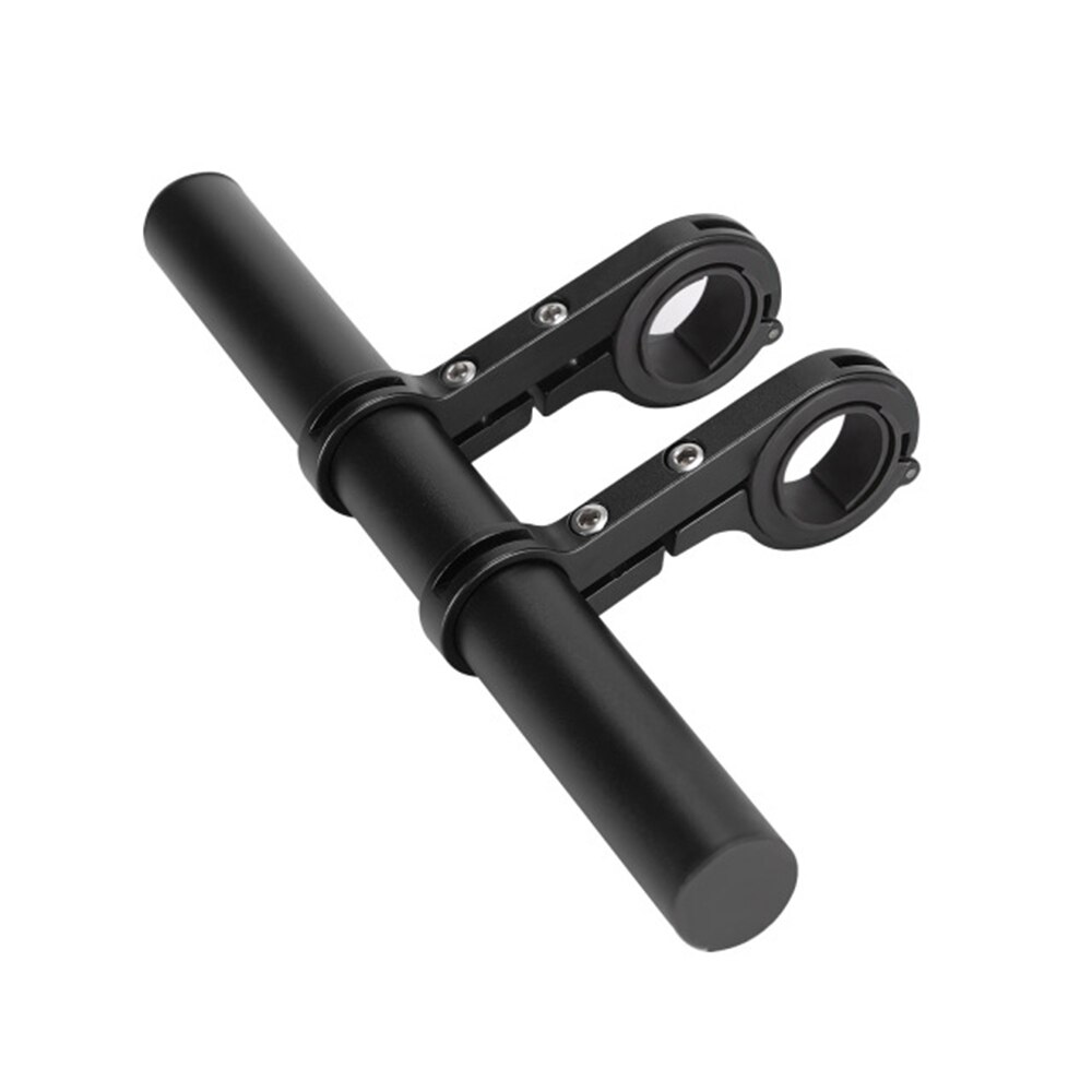 20CM Tube Bicycle Handlebar Extender Mount Mountain Bike Cycling Lamp Holder Accessorie: 20cm Black