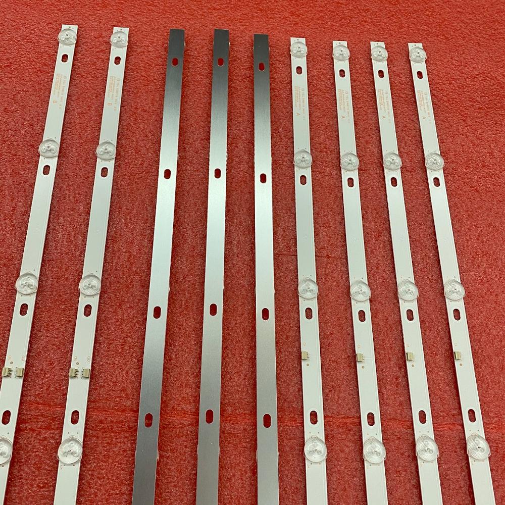 3 Stks/set 828Mm 8LED(6V) Led Backlight Strip Voor JS-D-JP43DM-A81EC JS-D-JP43DM-B82EC (80227) E43DM1000 Mcpcb