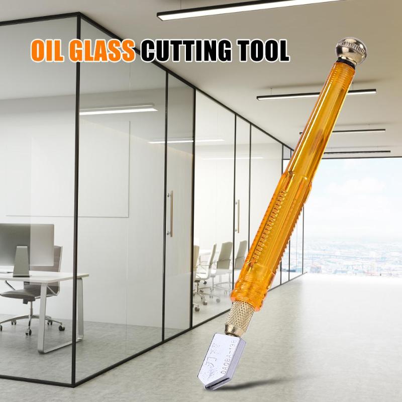 Cortador de cristal de diamante de 168mm, hoja de rueda portátil de 3-12mm, herramienta de corte manual artesanal para espejo de azulejo DIY, aleación de diamante, 1 ud.