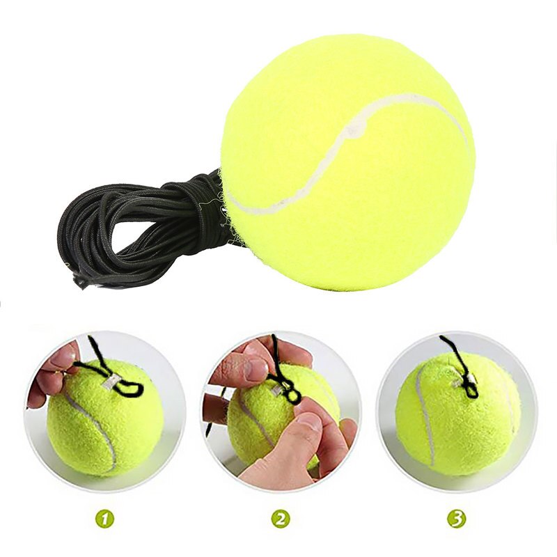 Heavy Duty Tennis Trainer Tool Self-study Rebound Ball with Tennis Trainer Baseboard Sparring Device Tennis Training Equipment