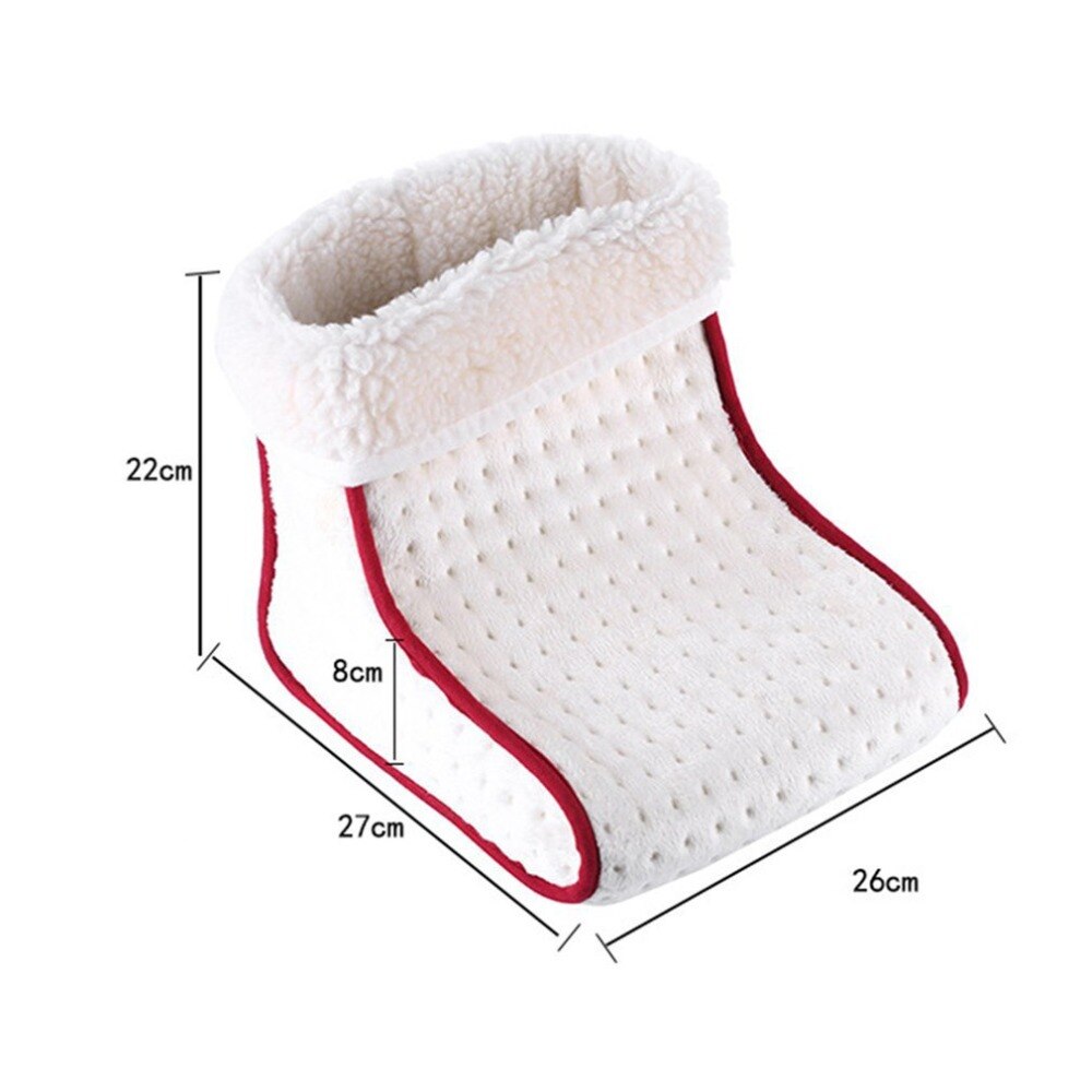 Heated Plug-Type Electric Warm Foot Warmer Washable Heats Control Settings Warmer Cushion Thermal Foot Warmer Massage