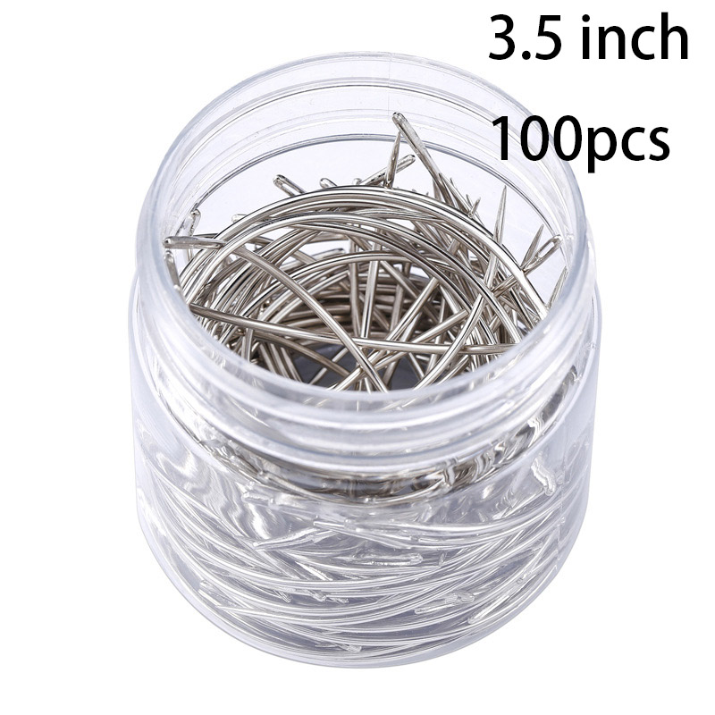 20/40/60/100Pcs C Type Curved Mattress Needles Hand Sewing Home Leather craft Repair Sewing Needle: 3.5 inch 100pcs