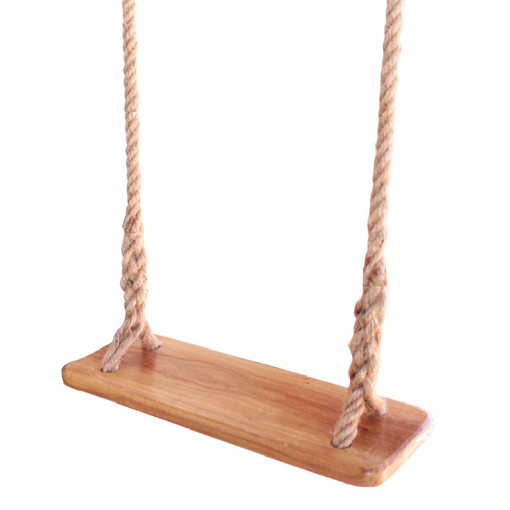 Verstelbare Touw Houten Platte Schommel Tuin &amp; Patio Opknoping Plank Swing Kinderen Volwassenen Zomer Outdoor Sport Spel Speelgoed