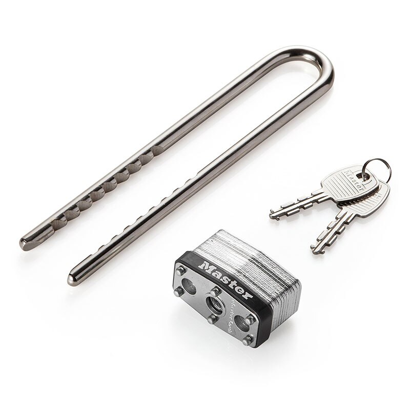 Master Lock U Shape Lock Adjustable layer Padlock Shackle Bike Lock Laminated Steel Warded Home Warehouse Garage Anti-theft Lock