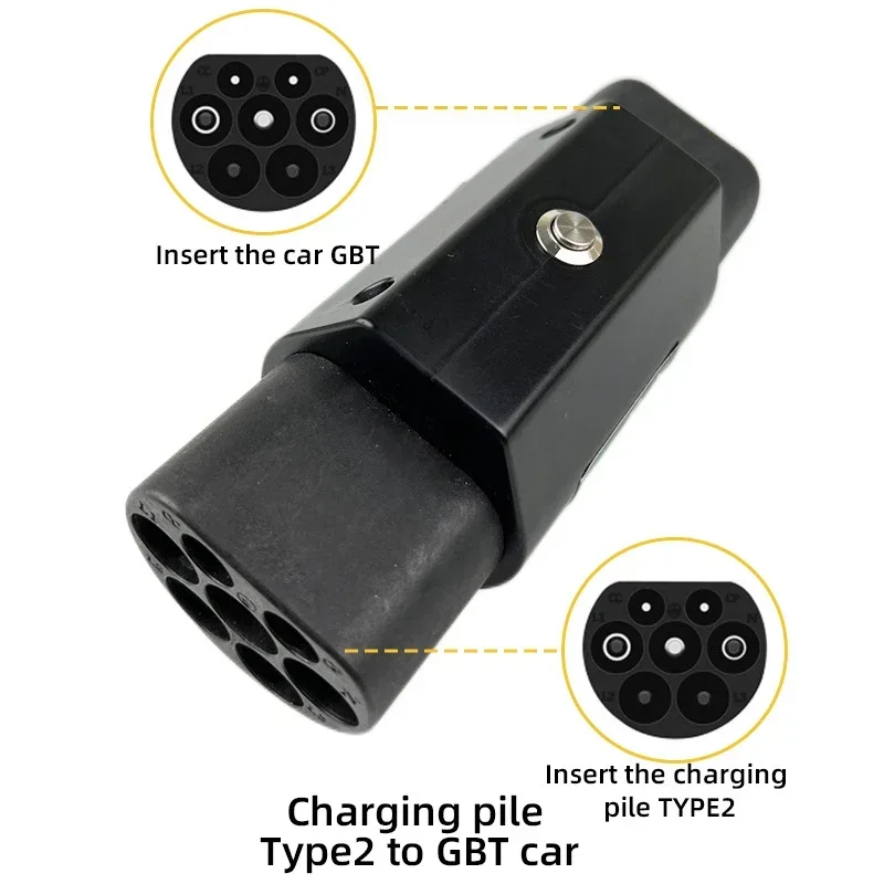 Typ 2 zu GBT Adapter 32a 7.2/22kw EV Ladegerät Adapter Typ2 zu GBT China Standard Elektro fahrzeug Konverter für chinesische Auto