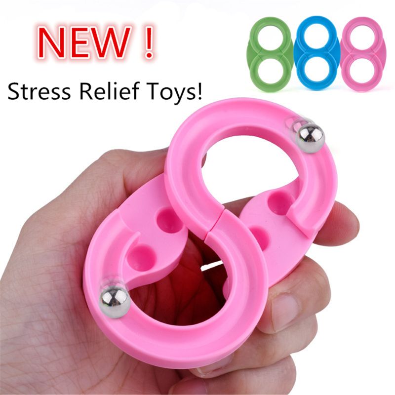 Stress relief legetøj 8 spor fidget pad spinner udfordrende skrivebord legetøj håndtag legetøj  b36e