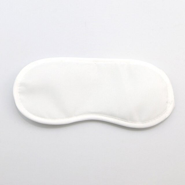 Fast Sleeping Black Eye Masks Eye Mask Eyeshade Cover Shade Patch Women Men Soft Portable Blindfold Travel Slaapmasker: White