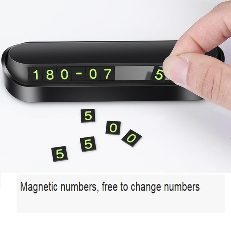 Car Temporary Stop Sign Telephone Number Plate For Car Moving Concealed Product