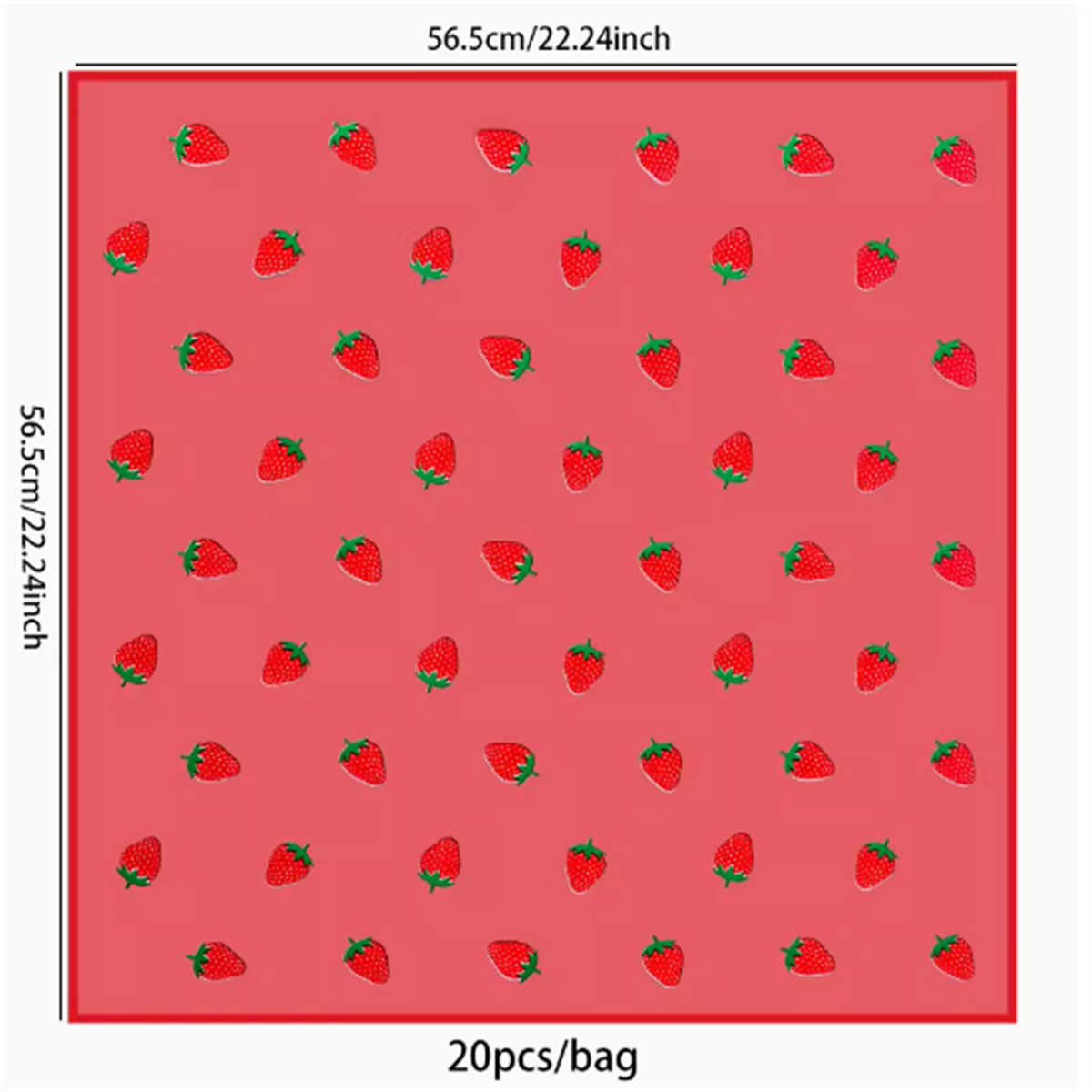 5 vellen bloem inpakpapier Koreaanse stijl aardbei cadeau roos verpakking bloemist boeket inpakmateriaal: Clear