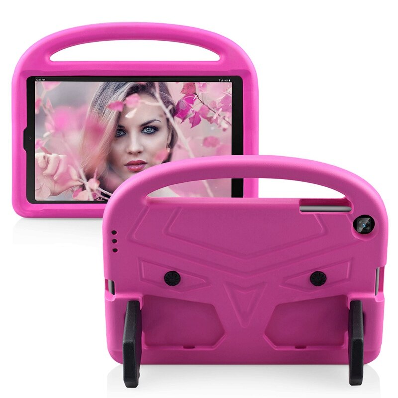 Für Samsung Galaxis Tab EINE 10,1 T515 T510 fallen freundlicher Tablette EVA schaum Stand Abdeckung für TabA 10,1 zoll SM-T510 SM-T515: Rose rot