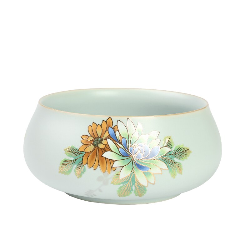 Ruyao klin vaskeskål i keramisk porcelæn til tekop: Default Title