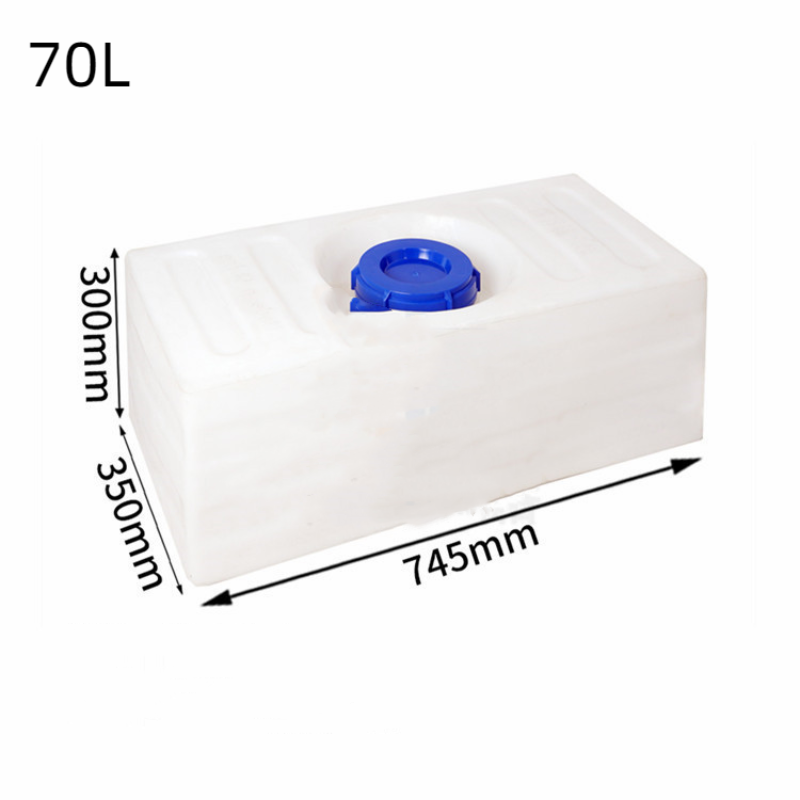 60L/70L/80L/100L RV Fresh Water Holding Tank Water Tank Transformation Horizontal Car Water Tank Plastic Bucket: Blue
