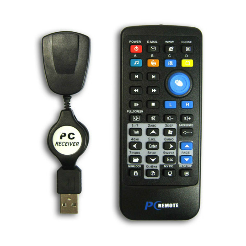 Elistooop Wireless Remote Control Controller USB Receiver IR Remote Control For Laptop PC Computer Center Windows 7 8 10 XP